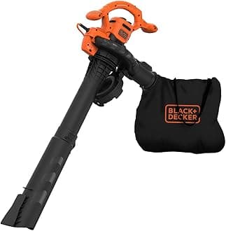 3-in-1 Electric Blower/Vacuum/Mulcher, 2600W, 315 km/h Blowing Speed, 40L Collection Bag, Quick-Release, Efficient Impact Shredder, ECO Friendly, Black/Orange - BEBLV260-GB