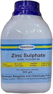 SPECTRUM Zinc Sulphate (500GM) ASSAY 99% MIN CAS-NO-7446-20-0 (Lab use only)