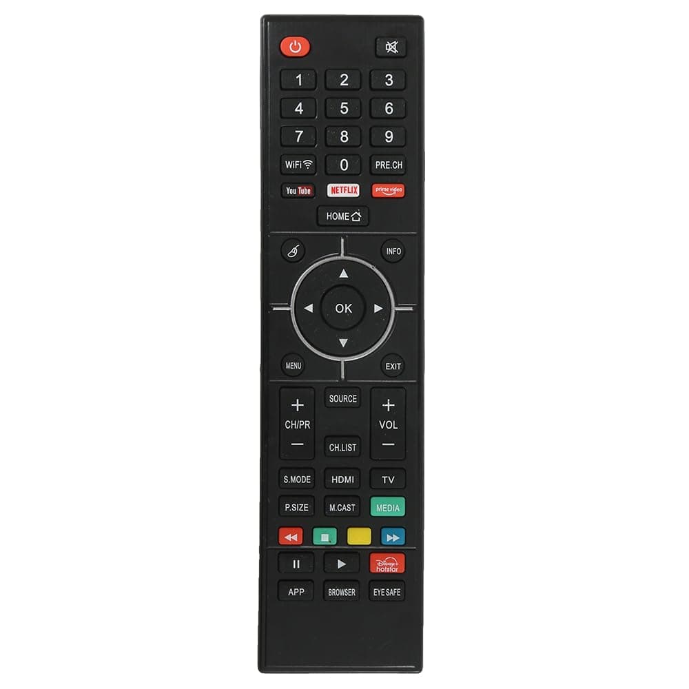 LED 514 Universal Remote Control for Chinese LCD LED and Non-Branded Smart TVs - Black (Please Match with Your Old Remote Before Placing an Order)