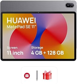 HUAWEIMatePad SE Tablet, 11-inch Eye Comfort Display, Large Capacity Battery, 4GB+128GB, Wifi, Nebula Gray + FOC