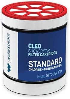 waterscience Replacement Cartridge For Cleo Shower & Tap Filter | Municipal/Metro Cartridge For Hard Water& Chlorine| Sfc-Uw-100 -Sc, White