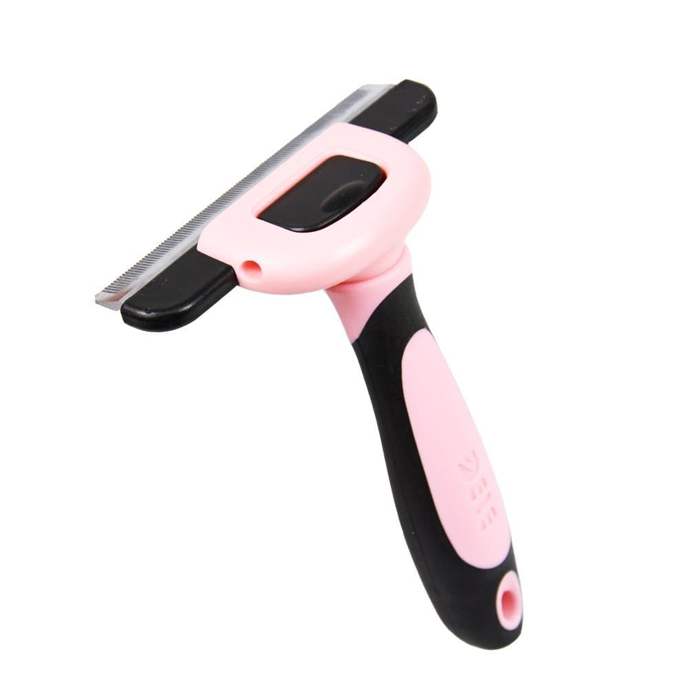 DE-Shedding Tool & Pet Grooming Brush,for Small, Medium & Large Dogs, Cats & Horses, with Short to Long Hair. Dramatically Reduces Shedding in Under 15 Minutes Guaranteed