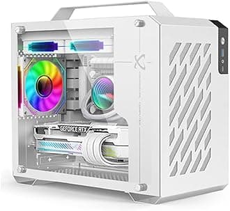 iDEALS PORTABLE MICRO BUDGET GAMING OR WORKSTATION DESKTOP PC WHITE : Corei7 PROCESSOR | GPU (OPTION)| 16GB RAM | 1TB NVME/SSD | Windows 10 | WIFI BT READY (CORE I7 + GTX 1070 8GB GRAPHICS)