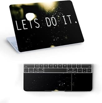 Galaxsia Lets Do It Top+Wrist Pad Vinyl Laptop Skin/Sticker/Cover for 14 Inches Laptops Laminated-Removable-HD Quality Compatible for Hp-Dell-Sony-Lenovo-Asus etc.(13.8x9.6 Inches)