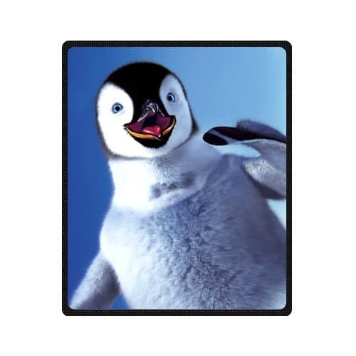 50" x 60" (Medium) christmas penguins Bed Blankets/Bedspread/Plush Cotton Throw/Cozy Blanket/Fleece Blanket