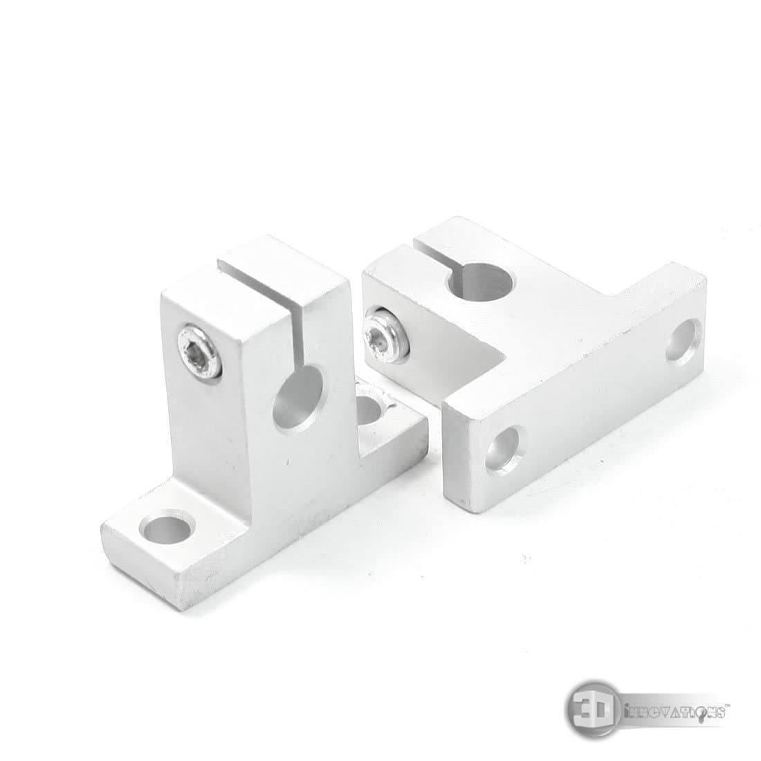 SK8 8mm Bore Linear Rail Shaft Optical Axis Clamping Guide End Support for XYZ Axis (Quantity: 2 pcs)