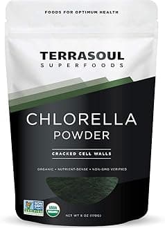Organic Chlorella Powder (Cracked Cell Walls), 6 Ounces