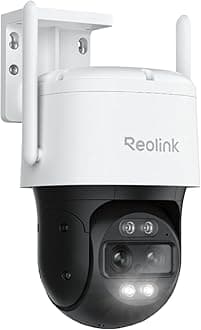REOLINK Wired WiFi Outdoor Security Camera, 4K 8MP Dual Lens, 360° PTZ Camera, Auto Tracking, 2.4/5GHz Wi-Fi Smart Person/Vehicle/Animal Detection, 6X Hybrid Zoom, Color Night Vision, TrackMix WiFi