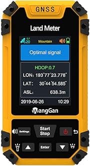 Generic Land Surveying Equipment, Handheld GPS Land Meter, Professional GNSS Receiver Surveryor Tool with Color Screen for Slope Distance/Area Measurement
