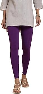- Tailored Cut & Classic Fit Stretchable Viscose Elasthane Fabric Ankle Length Leggings for Women