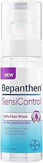 Bepanthen SensiControl Daily Face Wash, Hydrating Cleanser, Moisturizes, Protects Skin Barrier, Worlds No.1 Skincare Brand, For Dry to Normal, Sensitive Skin, 80ml