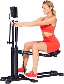 Squat Machine, Workout Equipment for Home Gym, Exercise Leg and Glutes, Low Impact Lower Body Fitness Workouts, Training for Total-Body, Easy Setup, Foldable for Storage