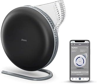 Room Air Purifier Filters Air Pollutants and Viruses [Dust, Sand, Odors, Pollen, Pet Dander, Asthma Triggers, Bacteria, Viruses] Highly Effectively, Made in Germany (Black)