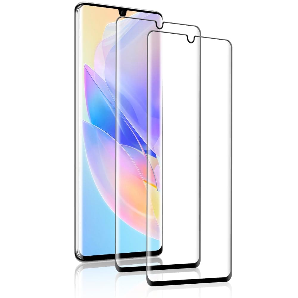 IQShield Screen Protector for Huawei Mate 20 Pro, 2 Pack Tempered Glass 3D Curved Full Coverage, Anti-Scratch