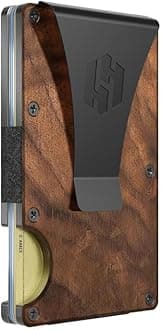 Wallet for Men – Slim RFID Blocking Metal Wallet with Money Clip, Minimalist Front Pocket Credit Card Holder, Small Mens Wallet