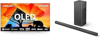 PHILIPS Ambilight 55OLED759 4K OLED Smart TV with PHILIPS TAB6309 Soundbar [Energy Class F]