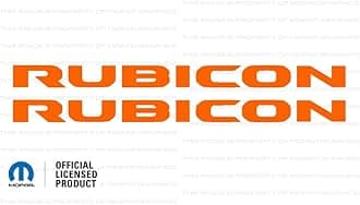 Decal Mods Rubicon Hood Graphic Decal/Sticker fits Jeep Wrangler/Gladiator JL/JT (2019-2024) Grabber Orange CGRABORA (Set of 2) | SJ1Y2
