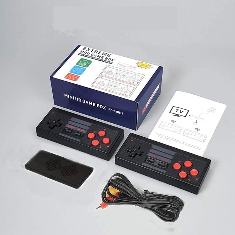 Amisha Gift Gallery Video Game for TV Classic Mini Retro Game System Built-in 620 Games & 2 Controllers, Old-School Gaming System for Adults & Kids, 8-Bit Video Game System with Classic,Multicolor