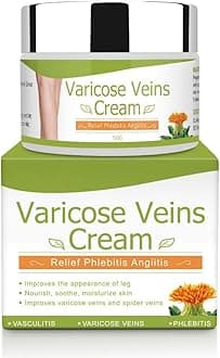 Varicose Veins Cream, Spider Varicose Care Cream for Legs, Circulation Balm for Vein Appearance