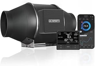 CLOUDLINE PRO T4, Quiet 4” Inline Duct Fan with Temperature Humidity VPD Controller, WiFi Integrated App Control - Ventilation Exhaust Fan for Heating Cooling, Grow Tents, Hydroponics