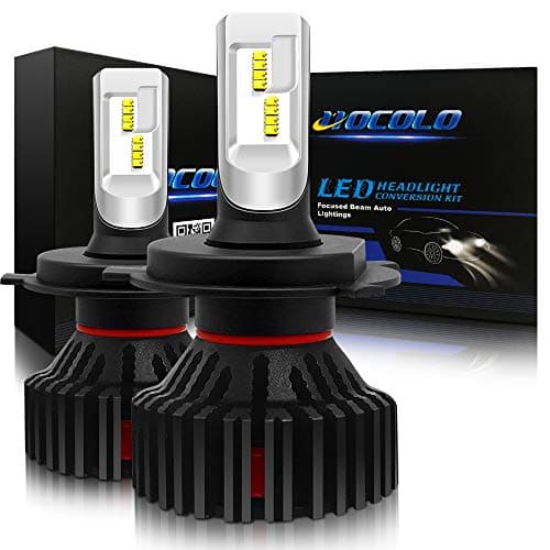 HOCOLO LED Headlight Bulbs All-in-One Conversion Kit - H4 9003 HB2-8,000 Lm 6500K Xenon White Brilliant Bright Lighting Chips Headlamp High Low Beam/Dual Beam - (H4/9003)