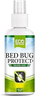Bed Bug Spray Travel Size - TSA Approved 3 oz – Travel Essentials for Hotel, Cruise, Vacations - USDA Biobased - with Natural Essential Oils