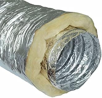 Aluminium Insulated Flexible Hose 10m Flexipipe Air Ducting Tube Acoustic Pipe (254mm)
