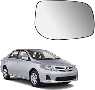 MACZO - orvm Right (Driver) Side Rear View Mirror Glass for Toyota Corolla Altis 2008-2013 Model