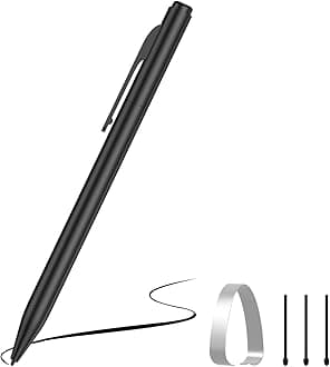 Galaxy Tab Pen for Galaxy S23/S24/S25 Ultra, Galaxy Tab S6/S7/S8/S9/S10 Tablet Pen with Eraser, 4096 Pressure Sensitivity, Palm Rejection, Tilt Support with 3 Pen Tips