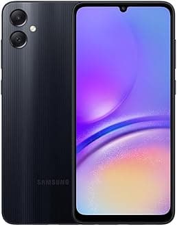 SAMSUNG Galaxy A05 (SM-A055M/DS), 128GB 4GB RAM, Dual SIM, Factory Unlocked GSM, International Version (Wall Charger Bundle) - (Black)