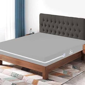 Waterproof Mattress Protector with Zipper Chain, Queen Size (84x66 Inches)_with 6 Inch Drop Grey, Zippered Mattress Encasement, Bed Cover, Six-Sided Edenwald Waterproof Mattress Protector