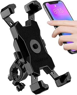 2025 Upgraded Bike Phone Mount, Easy Install and Quick Release Bicycle - Motorcycle Handlebar Phone Mount Holder, Bike Phone Holder for iPhone and More 4.7-6.8 inch Cell Phone