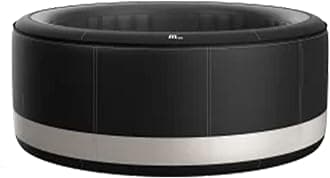 M Spa Round Inflatable Bubble Massage Spa, 4 to 6 Person Outdoor Hot Tub, Super Camaro