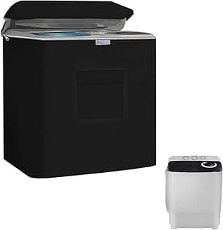 Twin Tub Washing Machine Cover for 28lbs Portable Mini Compact Washer Machine,Waterproof, Sun-Proof, Extend their Service Life, Zipper Design for Easy Use (28"W×17"D×32"H)