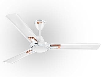 - 1200 mm Apex Prime| 5 years warranty by Orient | 350 RPM motor speed| BEE 1 Star Rated Energy Efficient Fan| Rust-proof Aluminium blades| Decorative ring & trims| White, pack of 1
