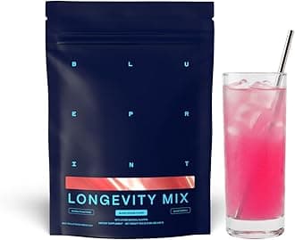 Longevity Mix - Muscle Builder & Recovery Supplement - Promotes Focus and Balanced Mood - Magnesium, Creatine, L-Theanine, Glutathione & Vitamin C- 30 Servings, Blood Orange