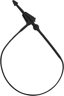 3 Inch 500 Pcs Plastic Fasteners Hang Tags Black Snap Lock Pins Security Loop Price Tag Pins Safety Ring Ties for Retail Store Clothing Accessory (3“ 500pcs, Black)