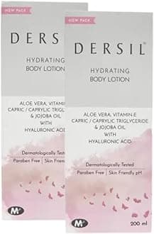 Dersil Hydrating Body Lotion, Aloe Vera, 300ml
