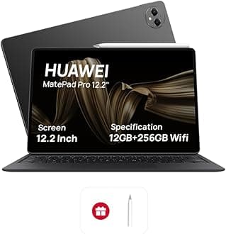 MatePad Pro 12.2" Tablet, OLED 144 Hz FullView Display, Large battery, Super Charge, Wifi, 12GB+256GB, HUAWEI Glide Keyboard, Professional GoPaint APP, M-Pencil, Black