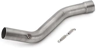 Exhaust Pipe For KAWASAKI For Ninja ZX-10R ZX10R For ZX 10R 2009-2020 Motorcycle Exhaust Mid Link Pipe Slip On Motorcycle Exhaust Muffler(Silver)