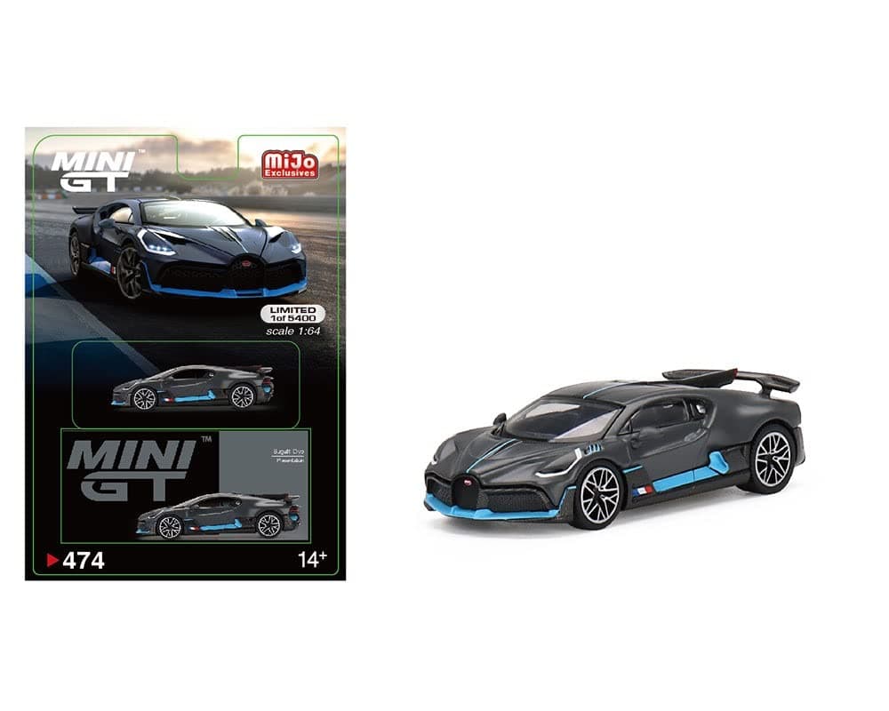 True Scale Model Car Compatible with Bugatti Divo Presentation 1/64 Diecast Model Car MGT00474