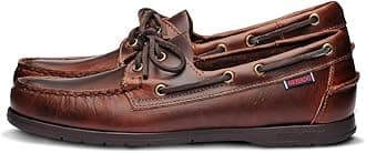 Sebago Endeavor Waterproof Boat Shoes - Leather Moccasins for Men Featuring Leather Sock Lining, 360-Degree Lacing, and Non-Marking, Slip-Resistant Outsoles