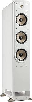 Signature Elite ES60 High Resolution HiFi Floor Speaker for Home Cinema Hi-Res Certified Compatible with Dolby Atmos and DTS:X (PC) - White