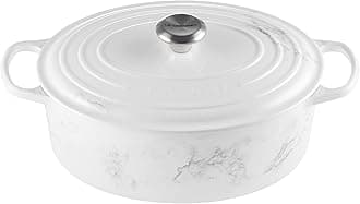 LE CREUSET Signature Enameled 6.75 qt. Oval, Marble Collection Cast Iron Dutch Oven