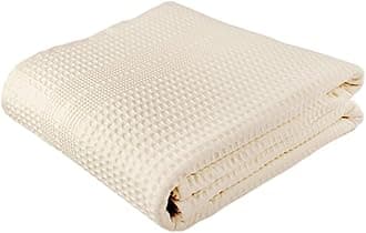 GILDEN TREE Waffle Towels Quick Dry Lint Free Thin Bath Sheets 40x80 Oversized Extra Large for Adults, Classic Style (Cream)