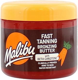 Sun Bronzing Fast Tanning Body Butter, Tan Accelerator with Beta Carotene, Moisturising & Water Resistant Formula, 300ml, SPF 0