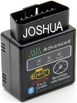 Joshua OBD Bluetooth Auto Scanner OBD2 Car ELM 327 Diagnostic Tool Scanner Interface Supports All OBDII Protocols Compatible Indian Asian Japanese European Cars Useful Tools for car Bike BS6