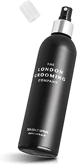 The London Grooming Company (240ml) - Sea Salt Texturizing Spray for Men - Firm Hold and Matte Finish - 260ml Water Based Men's Hair Product for Texture and Volume, Easy to Wash Out - Oud Wood Scent