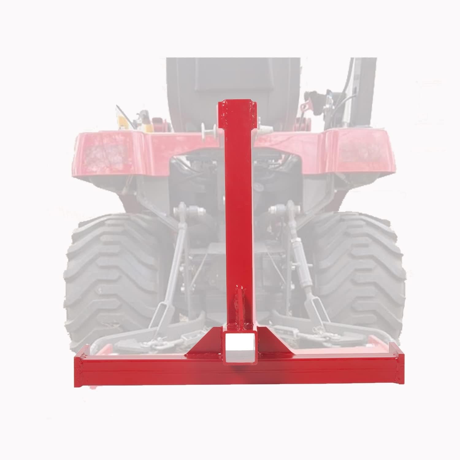 2" Receiver 3 Point Trailer Hitch Category One Tractor Tow Red Gooseneck Drawbar Adapter with One Year Warranty
