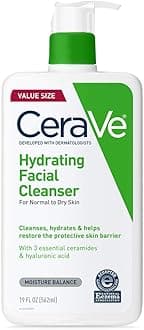 CeraVe Hydrating Facial Cleanser | Moisturizing Face Wash For Dry Skin | Hyal...